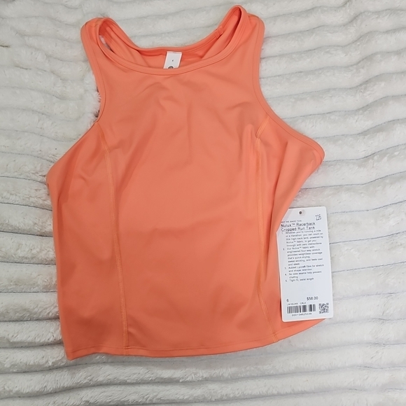 lululemon athletica Tops - NWT Lululemon Nulux Racerback Cropped Run Tank